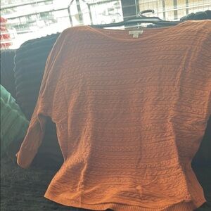 Market & Spruce Vibrant Orange Sweater